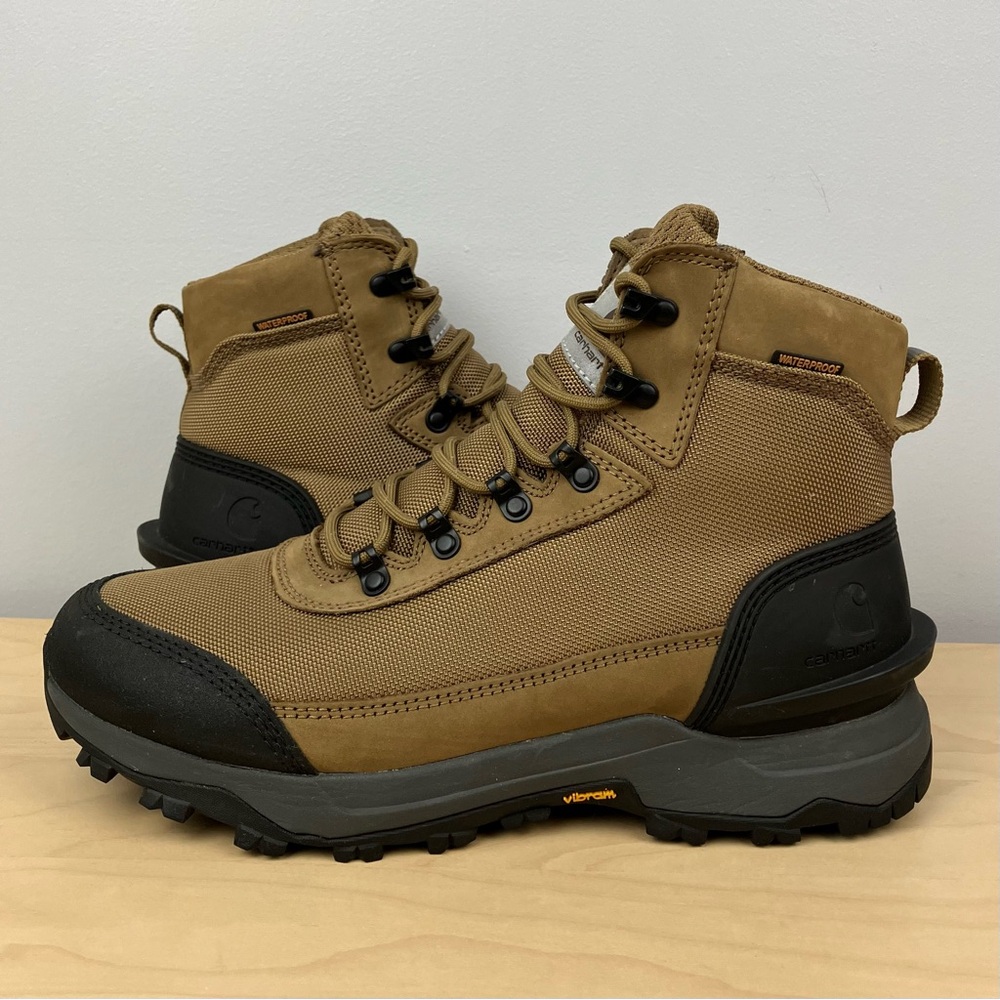 Carhartt Men’s Size 10.5 M Waterproof Brown Hiking Boots Arctic Grip FP5072 - Picture 3 of 12